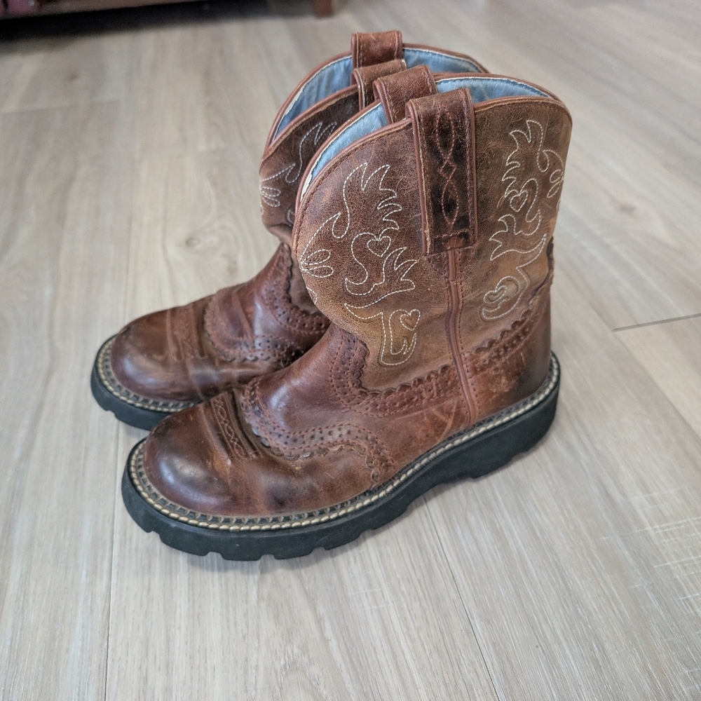 ARIAT FAT BABY BOOTS Heritage Dapper Copper Kettle / Brownie Cowboy Western